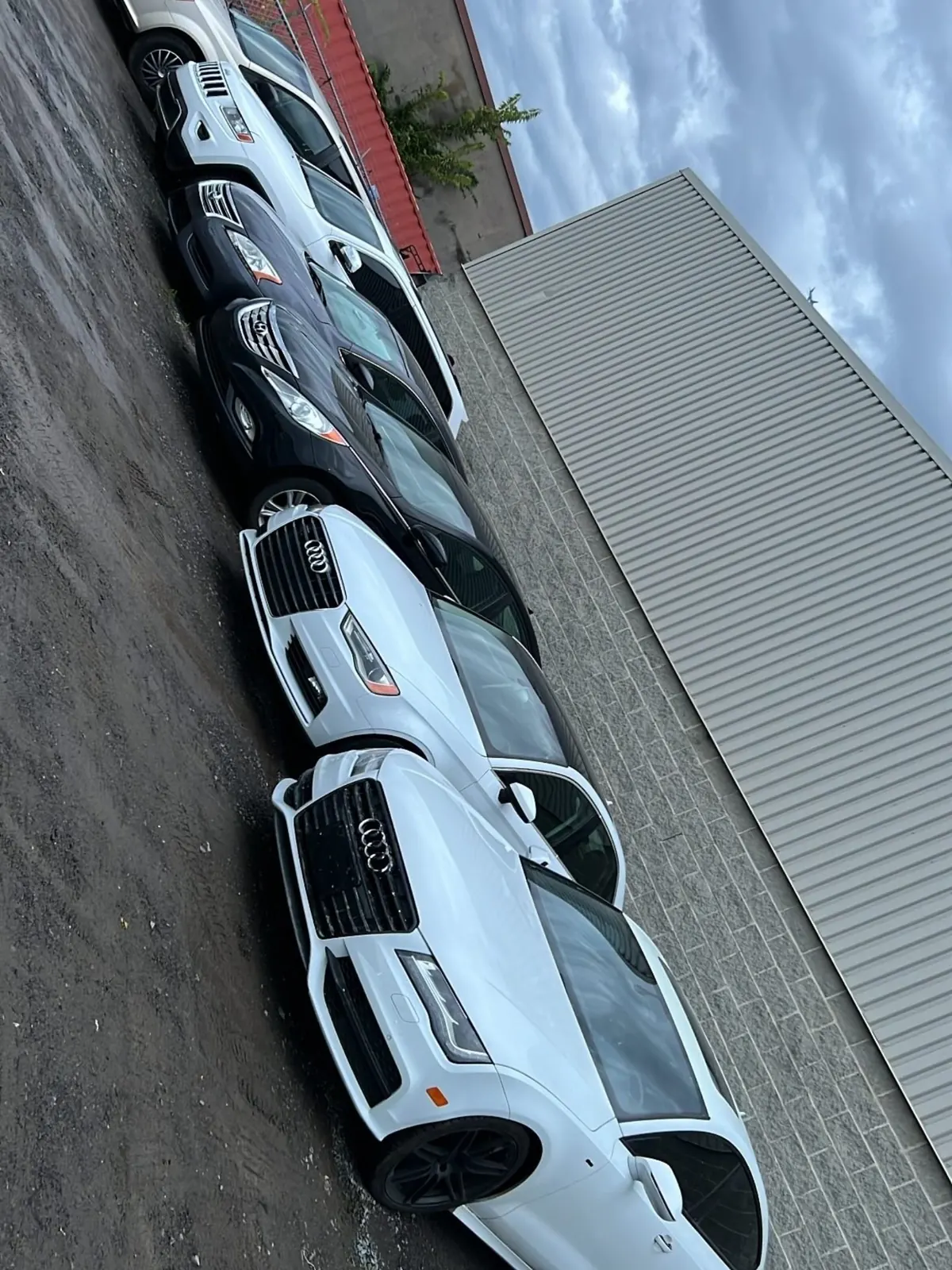 Rangée d'autos achetées dans le Grand Montréal